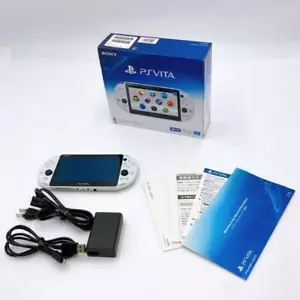 【Good】Sony PS Vita PCH-2000ZA22 Glacier White Wi-Fi Model Used with Box F/S - Picture 1 of 8