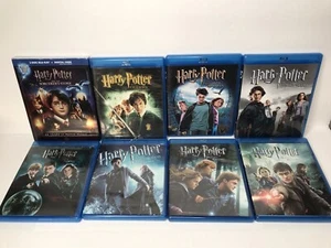Harry Potter Blu-Ray β Complete Film Series ~ 8 Movie Lot VGC π₯ - Picture 1 of 7