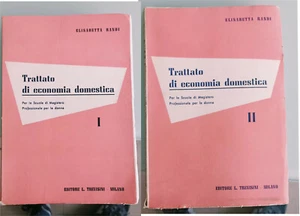 ELISABETTA RANDI : TRATTATO DI ECONOMIA DOMESTICA (2 VOLUMI) 1960 - Foto 1 di 1