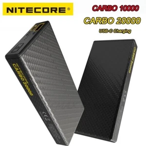 Nitecore CARBO 20000 20000mAh Power Bank Ultra Lightweight USB-C Fast Charging - Picture 1 of 7