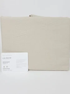 2er Set Pottery Barn Broadway ungefütterte Vorhänge 50x84" Haferflocken Neu ohne Etikett  - Bild 1 von 5