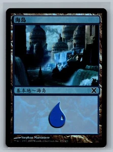 Magic The Gathering CHINESE 10th Edition Island #371/383 Foil Land MTG TCG CCG - Picture 1 of 3