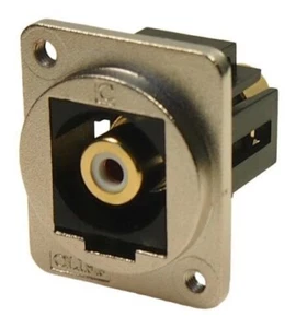 Audio Adapter, Rca Stecker-Stecker, Metall, Weiß, Pass Durch Modul Adapter - Bild 1 von 2