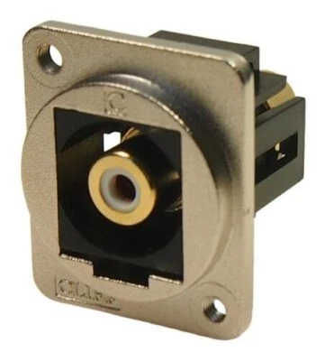 Audio Adapter, Rca Stecker-Stecker, Metall, Weiß, Pass Durch Modul Adapter - Bild 1 von 2