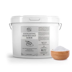 Exfoliating Dead Sea Salt Body and Facial Scrub - 128oz - Professional Size - Picture 1 of 5
