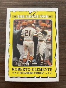 Tarjeta insertada Topps Heritage 2021 Roberto Clemente The Great One #GO-18 - Imagen 1 de 2