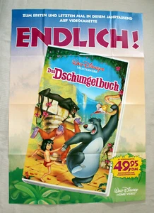 DAS DSCHUNGELBUCH Walt Disney VIDEOPOSTER A0 120x84cm JUNGLE BOOK Promoplakat XL - Bild 1 von 1
