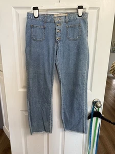 Vintage Guess Jeans USA Button Fly Mid Rise Straight Leg Denim Size 30 (8-10) - Picture 1 of 7