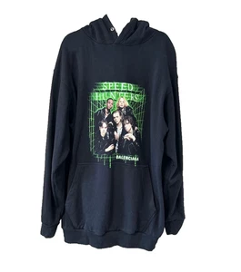 Authentic Balenciaga Speed Hunters Hoodie Black Oversized S Fits XXL Men Unisex - Bild 1 von 7