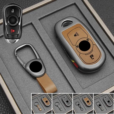 Zinc Alloy Leather Car Key Case Cover For Buick Envision Enclave Encore Regal - Image 1 of 4