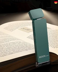 Leselampe Buch Klemme, 500mAh USB Wiederaufladbare Buchlampe zum Lesen im Bett, - Bild 1 von 7