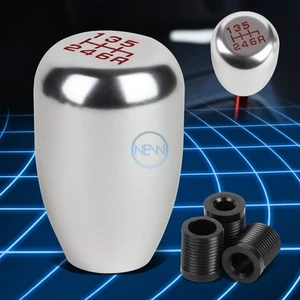 M8/M10/M12 Aluminum Type-R MT/Manual Transmission 6-Speed Gear Shift Knob Silver - Picture 1 of 5