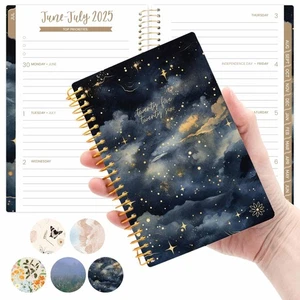 Bloom Daily Planners 2025-26 Planificador de Cubierta Suave, 4" x 6", Cielo de Medianoche - Imagen 1 de 9