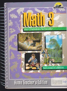 BJU MATHE 3 für christliche Schulen Lehrer 2. Auflage SPIRALBUNDEN SEHR GUTER ZUSTAND - Bild 1 von 4