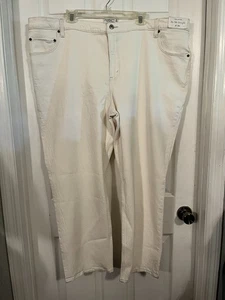 NEW Abercrombie & Finch 90s Relaxed Jeans 37/24S High Rise Curve Love Off White - Picture 1 of 5