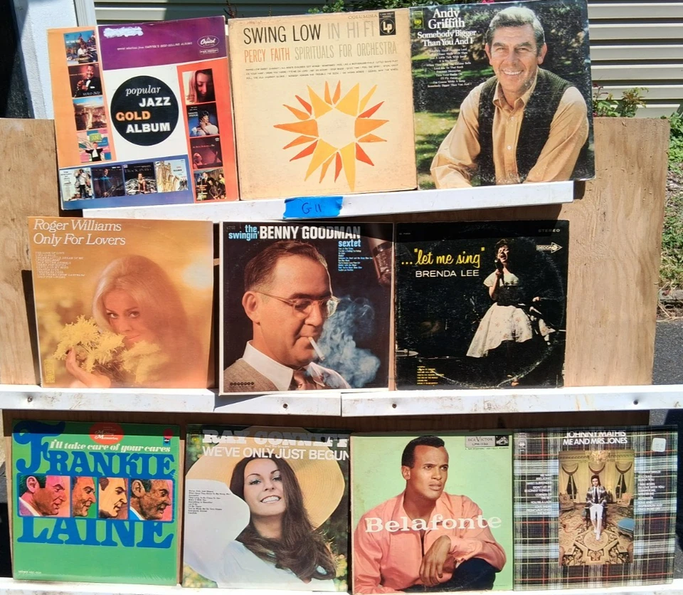 10 Album Lot~ 50s 60s Pop/Jazz ~ Vinyl Album ~~~ Lot G 11 - Image 1 of 1