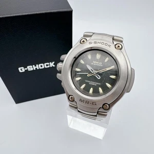 CASIO G-SHOCK MRG-121T Titanium Black/Silver Men Rare Model Used from Japan - Picture 1 of 12