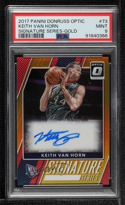 Donruss Optic Signature Series Gold Prizm 2017/10 Keith Van Horn #73 PSA 9 automático Foto 1 de 2