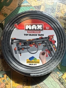 Zuru Max Toy Block Tape 2M 6.5Ft Grey Stick, Remove, & Reuse - Picture 1 of 2