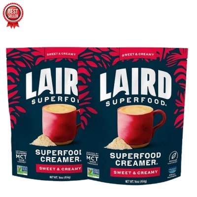 Crema de coco dulce y cremosa Laird Superfood | Vegana no láctea | Bolsas de 16 oz x 2 Foto 1 de 4