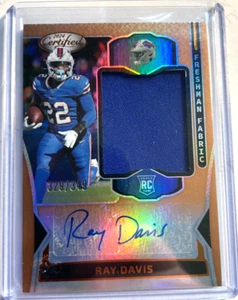 RAY DAVIS 2024 CERTIFIED ROOKIE GAME JERSEY AUTOGRAPH AUTO #329/349 -BILLS!! - Picture 1 of 2