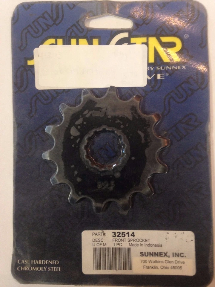 PIÑÓN DELANTERO KAWASAKI 14T KX250 KLE650 WR400F 450 Sunstar # 32514 Foto 1 de 1