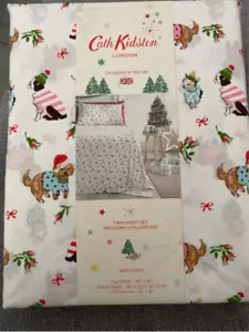 Cath Kidston Puppy Love Twin 3 piezas Juego de sábanas NUEVO 100% algodón - Imagen 1 de 3