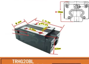 1 Stück NEU passend für CHTR Linearführungsschieber TRHG20BL - Bild 1 von 5