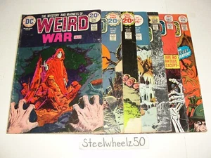 Lote de 7 cómics de Weird War Tales DC 1974 #24 26 28 33 46 49 51 Horror Chan Ditko RARO - Imagen 1 de 7