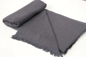 Bufanda de gran tamaño cachemir gris oscuro envoltura de viaje mantón grande manta damas - Imagen 1 de 10