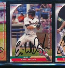 2003 Choice Winston-Salem Warthogs #9 Eric Welsh signed auto autograph