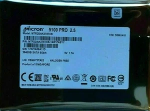 Micron Crucial 5100 PRO 4TB (3840GB) Enterprise SSD, SATA III 2.5" MTFDDAK3T8TCB - Picture 1 of 1