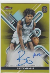 2022-23 Bryce Griggs Topps Finest OTE Rookie AUTO GOLD REFRACTOR /50 - BG - Picture 1 of 1