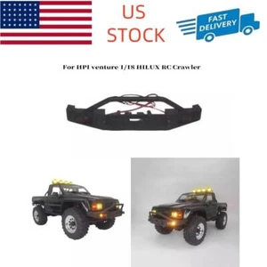 For HPI venture 1/18 HILUX RC Car Upgrade Modified Front Bumper with Lights USA - Picture 1 of 11