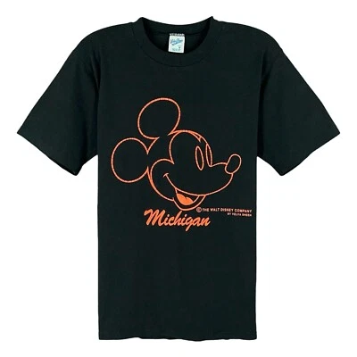 Camiseta Vintage Velva-Sheen Walt Disney Michigan - Talla M MICKEY MOUSE Foto 1 de 4