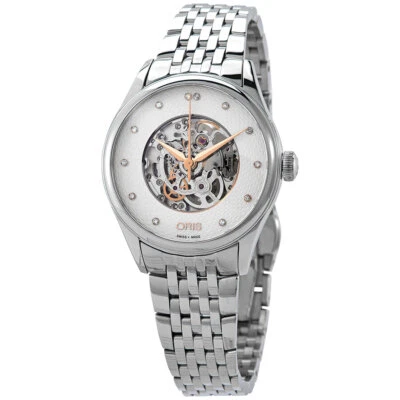 Reloj Oris Mujer Artelier Automático Esqueleto Dial Pulsera 01 560 7724 4031MB Foto 1 de 3