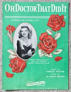 Oh Doctor That Did It Noten 1946 Marian Morgan - Bild 1 von 1