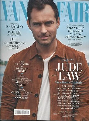 Vanity Fair Italian Magazine Jude Law Emanuela Orlandi Dakota Fanning Fashion - Image 1 of 4
