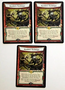 Kyoden's Technique (3) L5R Legend of the Five Rings CCG Rise of the Shogun RotS - Picture 1 of 1