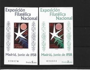 HOJITAS DE EXPO EDIFIL 1222/3** MNH LUJO - Bild 1 von 1
