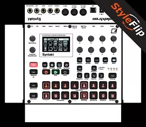 Pelle Elektron Syntakt | Bianco | Decalcomania Protettiva | Pelli StyleFlip - Foto 1 di 1