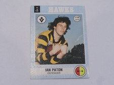 1977 SCANLENS CARD NO.17 IAN PATON HAWKS GOOD 