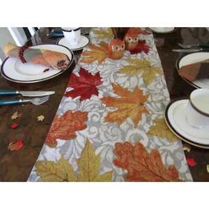 Arazzo Runner da Tavolo Autunno Ringraziamento 13" x68" - Foto 1 di 3