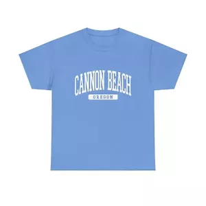 Cannon Beach Oregon Souvenir Beach, Aesthetic, Minimalist T-Shirt - Picture 1 of 5