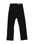 Wrangler Mens Straight Fit Straight Casual Trousers W30 L30 Black Cotton Ap24