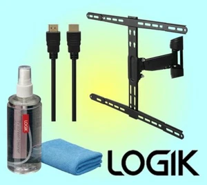 TV Mount Logik Medium Full Motion Starter Kit Wall Bracket - 32"-65" - LFMSKM16 - Picture 1 of 6