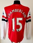 Arsenal 2012 - 2014 Home football Nike jersey #15 Chamberlain size Medium