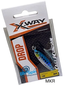 KALIKUNNAN X-Way Metal Jig Drop Light Jigging  Munito di 1 Amo 10gr  Colore:MKR - Imagen 1 de 2