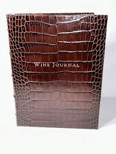 Leather Wine Journal Gumps Wine Journal Brown Leather Wine Journal Graphic Image