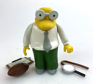 Hans Moleman The Simpsons WOS World Of Springfield Figure Complete Playmates